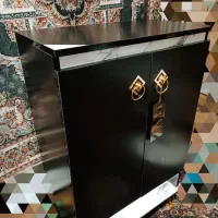 جاکفشی مشکی طرح سنگ چراغدار|جاکفشی، کمد، دراور|شیراز, شریف‌آباد|دیوار