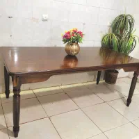 میز8نفره چوب زیرقیمت به دلیل انبارگردانی درفروشگاه