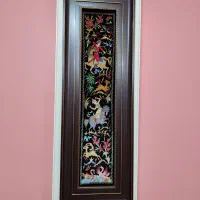 تابلو شکارگاه تمام ابریشم