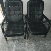 مبل راحتی اداری چرم