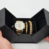 ساعت وبنگل ست همراه دستبند زنجیری