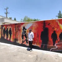 دیوار نویسی نقاشی مهد کودک و مدارس|خدمات پیشه و مهارت|شیراز, باغ تخت|دیوار