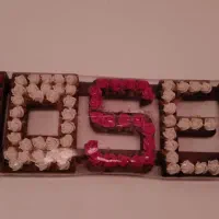 گل  لمسی مصنوعی حروف|گل مصنوعی|کومله, |دیوار