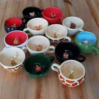 ظروف و ماگ سرامیکی کم ترین قیمت و کاملا دست ساز