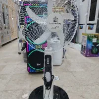 پنکه شارژی ایستاده با چراغ LED