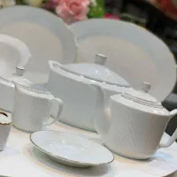 سرویس چینی 12 نفره زرین رادیانس لب طلا آکبند|ظروف سرو و پذیرایی|تهران, شوش (باغ آذری)|دیوار