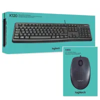 کیبرد و ماوس باسیم  لاجی تک logi  k120 و M90