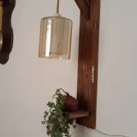 چراغ خواب کنسول تقویم چوبی دکور