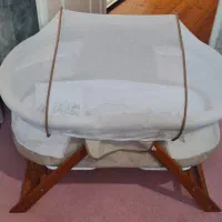 گهواره و تخت چوبی تاشو و مسافرتی|تخت و صندلی بچه|تهران, آبشار|دیوار