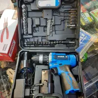 دریل شارژی دوباطری باتمامی لوازم زیرقیمت باگارانتی|ابزارآلات|تهران, نصرت|دیوار