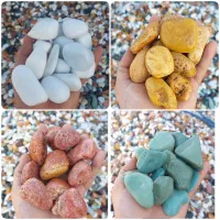 ریگ باغی/قلوه سنگ سفیدگراویه رنگی/سنگریزه شن رنگی