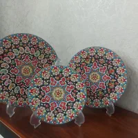 بشقاب دیوارکوب میناکاری در طرح و رنگ و سایز مختلف