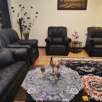 مبلمان چرم در حد نو