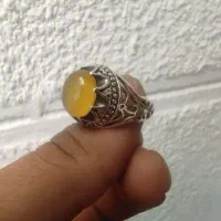 انگشتر نقره سنگ شرف شمس اصل