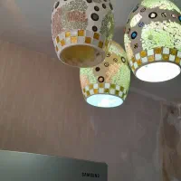 لوستر سالم در حد نو مخصوص اتاق خواب و آشپز خانه|لوستر و چراغ آویز|مشهد, رستگار|دیوار