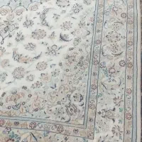 یک تخته فرش دستباف ۶ متری نائین اصل گل ابریشم