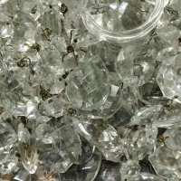 کریستال لوستر پرده کریستالی اباژور|لوستر و چراغ آویز|مشهد, هنرور|دیوار