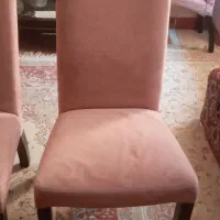 ۶عددصندلی چوبی پارچه ای|میز و صندلی غذاخوری|ارومیه, |دیوار