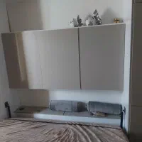 تخت تاشو دو نفر به همراه کمدوکشو