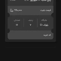 بلیط کنسرت علیرضا قربانی پنج شنبه