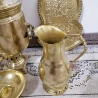 سرویس سماور زغالی، 6 تکه|کلکسیون اشیاء عتیقه|بومهن, |دیوار