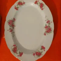 دیس چینی گل سرخ ، استکان نعلبکی، لیوان شربت خوری