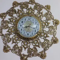 ساعت دیواری برنجی سنگین وبزرگ سالم درحد|ساعت دیواری و تزئینی|پرند, فاز ۱|دیوار