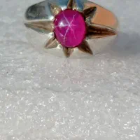 یاقوت استار اصل زیبا و خوش رنگ با رکاب دست ساز|جواهرات|تهران, شهید رجایی|دیوار