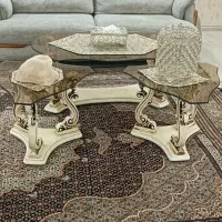 جلو مبلی و میز عسلی چوب|مبلمان خانگی و میز عسلی|اردبیل, |دیوار