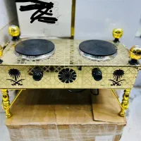 منقل تمام استیل طلایی سلطنتی (برقی)