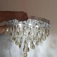 لوسترکریستالی ۶۰|لوستر و چراغ آویز|رشت, پاستوریزه|دیوار