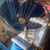 پنکه قدیمی آهنی توشیبا نیاز تعمییر و پنکه سقفی|پنکه و تصفیه‌کنندهٔ هوا|نهاوند, |دیوار