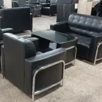 نیم ست مبل اداری چرم|دفتر کار|یاسوج, |دیوار