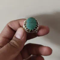 انگشتر فیروزه شجری اصل نیشابور رکاب نقره 925عیار