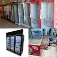 خریدار وفروشنده یخچال های ویترینی ایستاده وفریزر