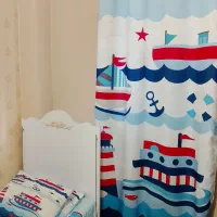 سرویس لحاف،پرده،فرشینه،آباژور و ساعت اتاق بچه|اسباب و اثاث بچه|رشت, گلباغ نماز|دیوار