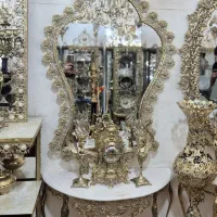 آیینه کنسول برنز گل رز