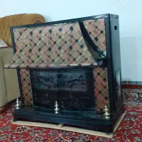 بخاری گازی طرح شومینه|بخاری، هیتر، شومینه|ماهدشت, |دیوار