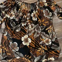 بلوز سایز بزرگ امریکایی گلدار