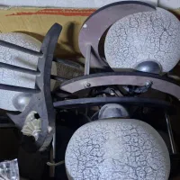 لوستر حبابی چوبی