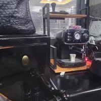 استنددستگاه اسپرسو پاسماوری استندچوب فلز|مبلمان خانگی و میز عسلی|اسلام‌شهر, شهرک سعیدیه|دیوار