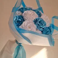 دسته گل رز (روبانی)