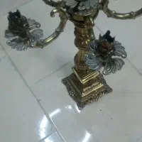 لوستر شمعدان برنزی برنجی|لوستر و چراغ آویز|مشهد, طلاب|دیوار