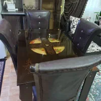 ست مبل ۷نفره+ میز غذاخوری+ ویترین|مبلمان خانگی و میز عسلی|رشت, فلسطین|دیوار