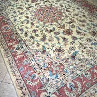 فرش دستباف ۶ متری کاشمر طرح تبریز گلابریشم دستبافت|فرش|تهران, مولوی|دیوار
