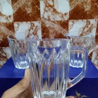 لیوان شیشه ای دسته دار مدل امیلا|ظروف سرو و پذیرایی|نجف‌آباد, ریاضی|دیوار