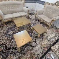 مبلمان ۷ نفره با میز وسط و  دو عدد عسلی|مبلمان خانگی و میز عسلی|تاکستان, |دیوار