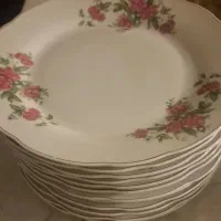 بشقاب برنج خوری گل سرخی