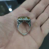 انگشترصفوییه نقره سنگ یمن اصل
