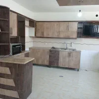 کابینت فلزی درب  ام دی اف با هود وسینک